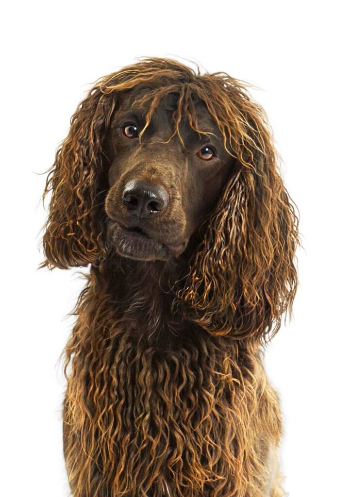 Irish Water Spaniel Curly Hair Dog Breeds